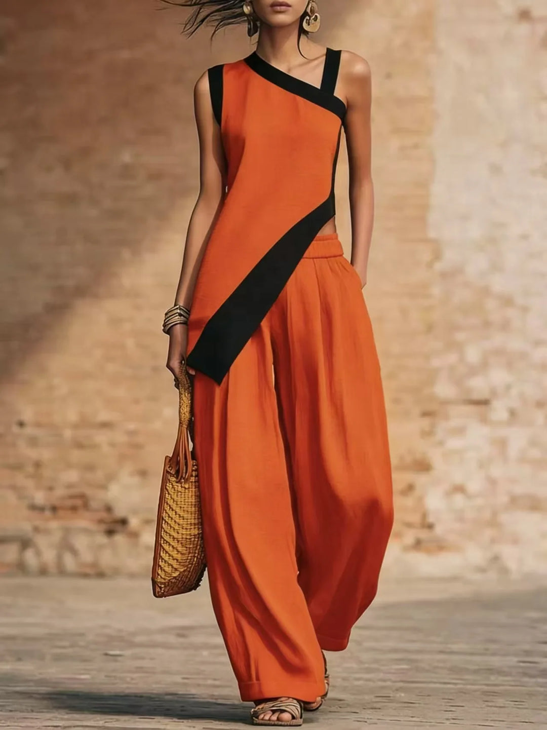 Danielle Asymmetrical Matching Set
