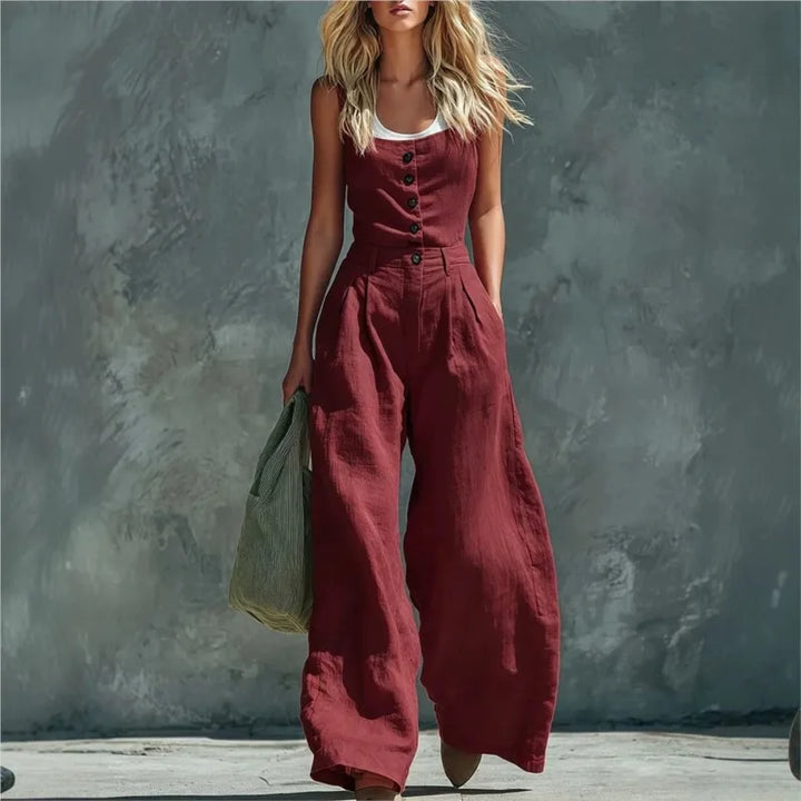 Matilda Wide Leg Pocket Jumpsuit