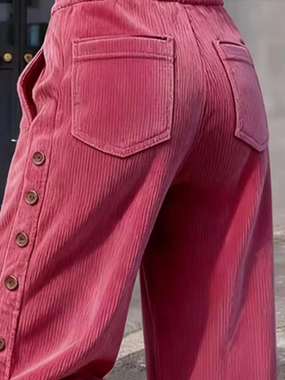 Darcy Button Side Corduroy Pants