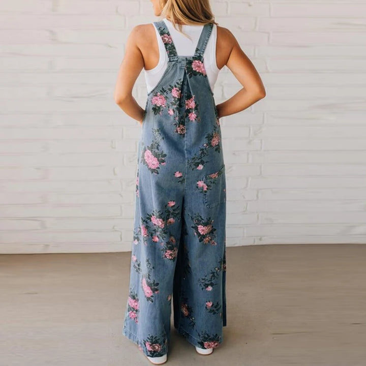 Ria Elegant Floral Wide Leg Jumpsuit