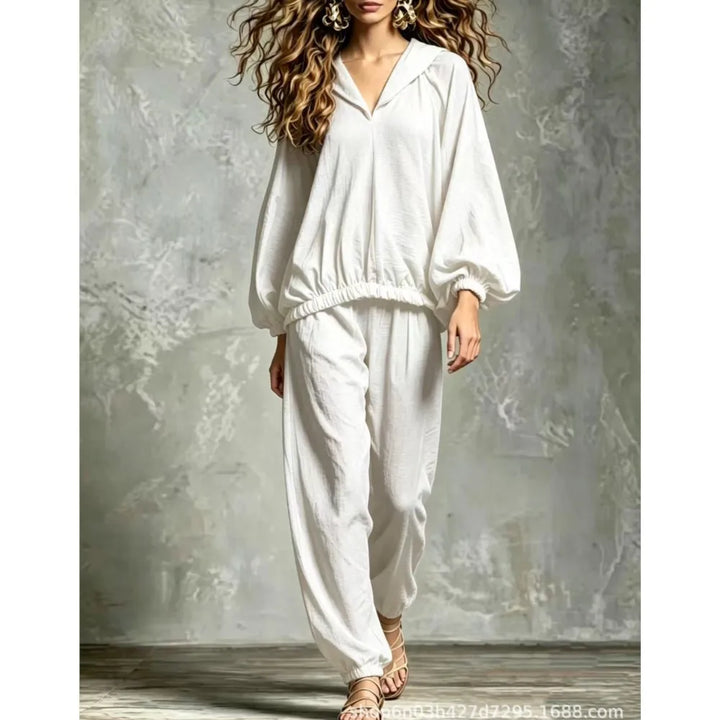 Elowyn Lantern Sleeve Lounge Set