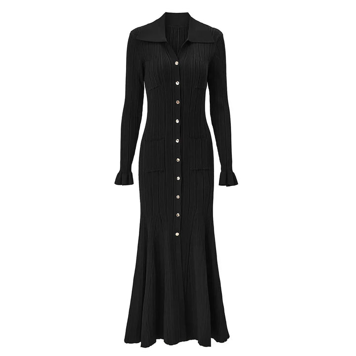 Imogen Ribbed Knit Maxi Dress