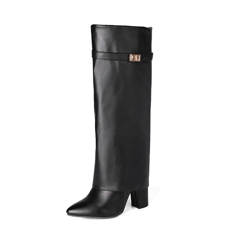Monroe Square Heel Knee Boots