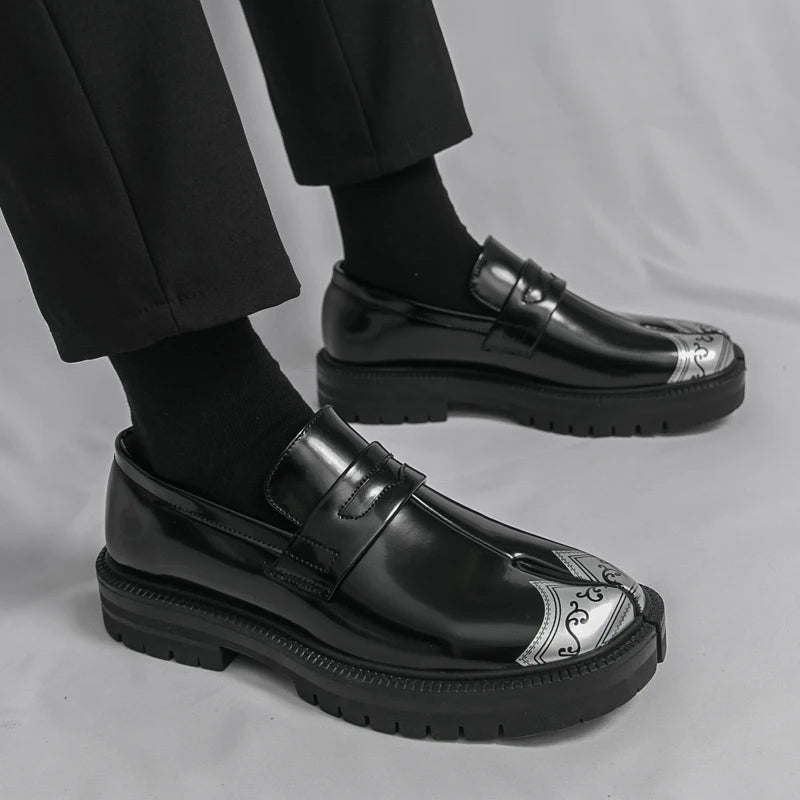 Obsidian Tabi Leather Loafer