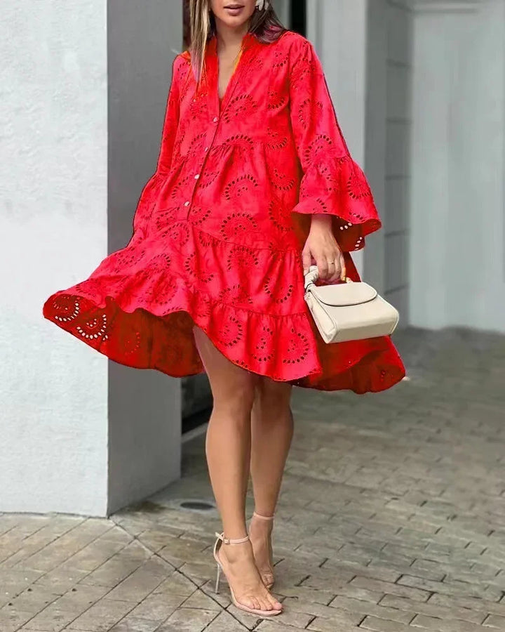 Yasmin Embroidered Beach Mini Dress