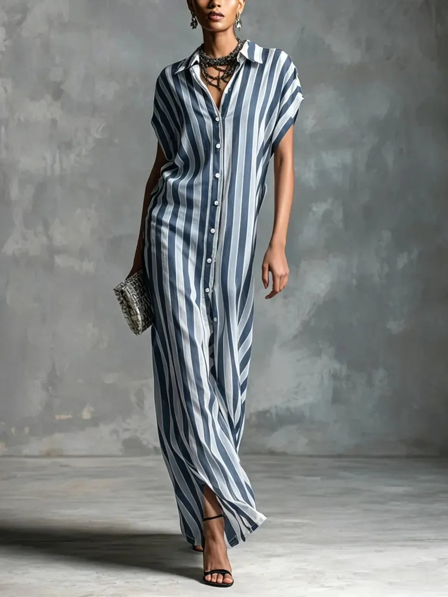Brooke Linen Long Shirt Dress