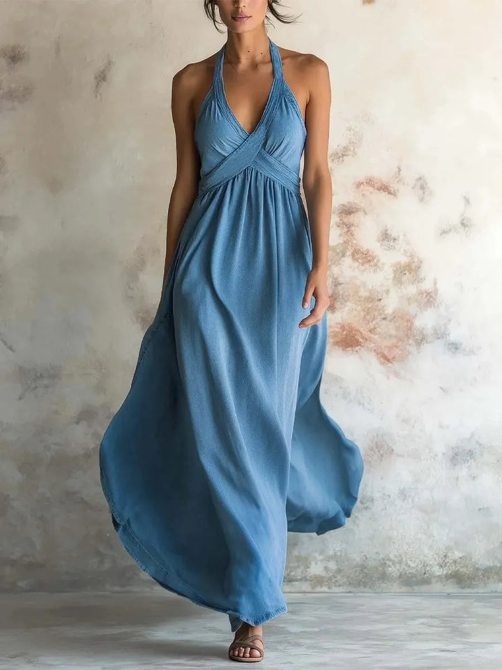 Savannah Bohemian Backless Maxi Dress