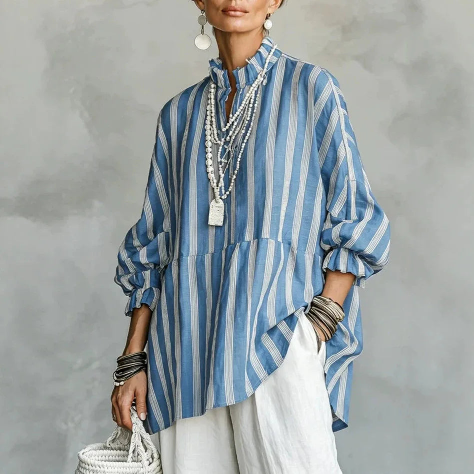 Daphne Ruffle Neck Blouse