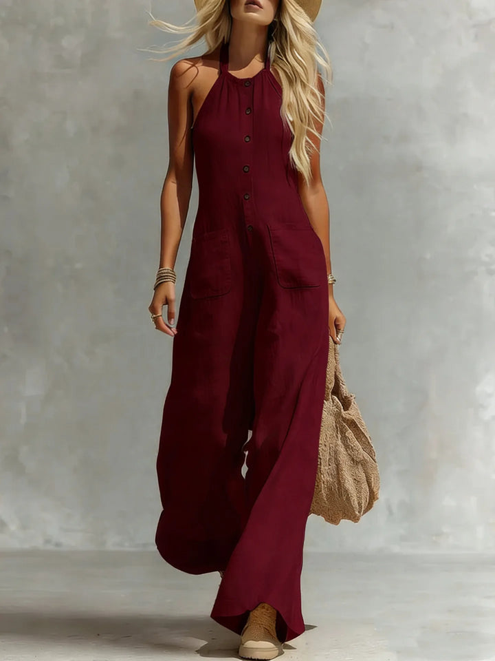Finley Halter Neck Pocket Jumpsuit