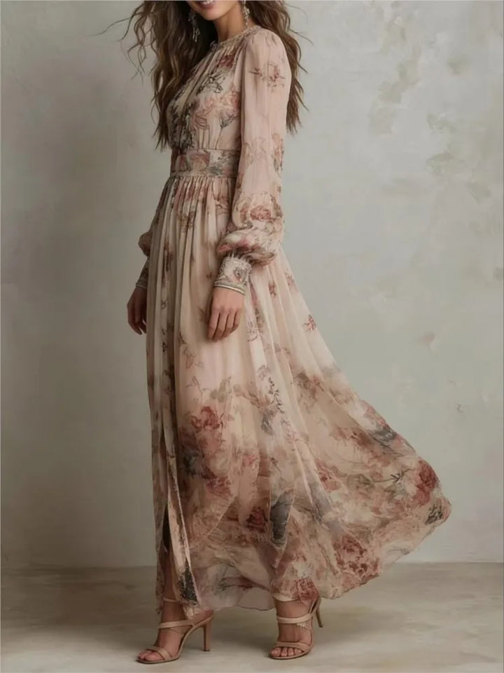 Adelaide Vintage Floral Maxi Dress