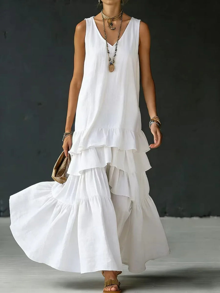 Krista Tiered Ruffle Maxi Dress