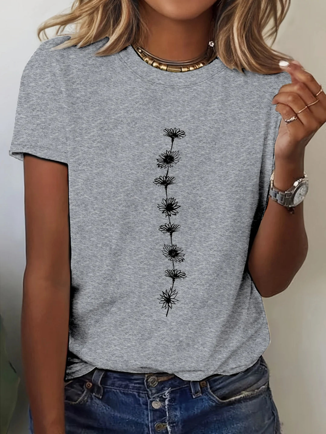 Kyra Sunflower Graphic Tee