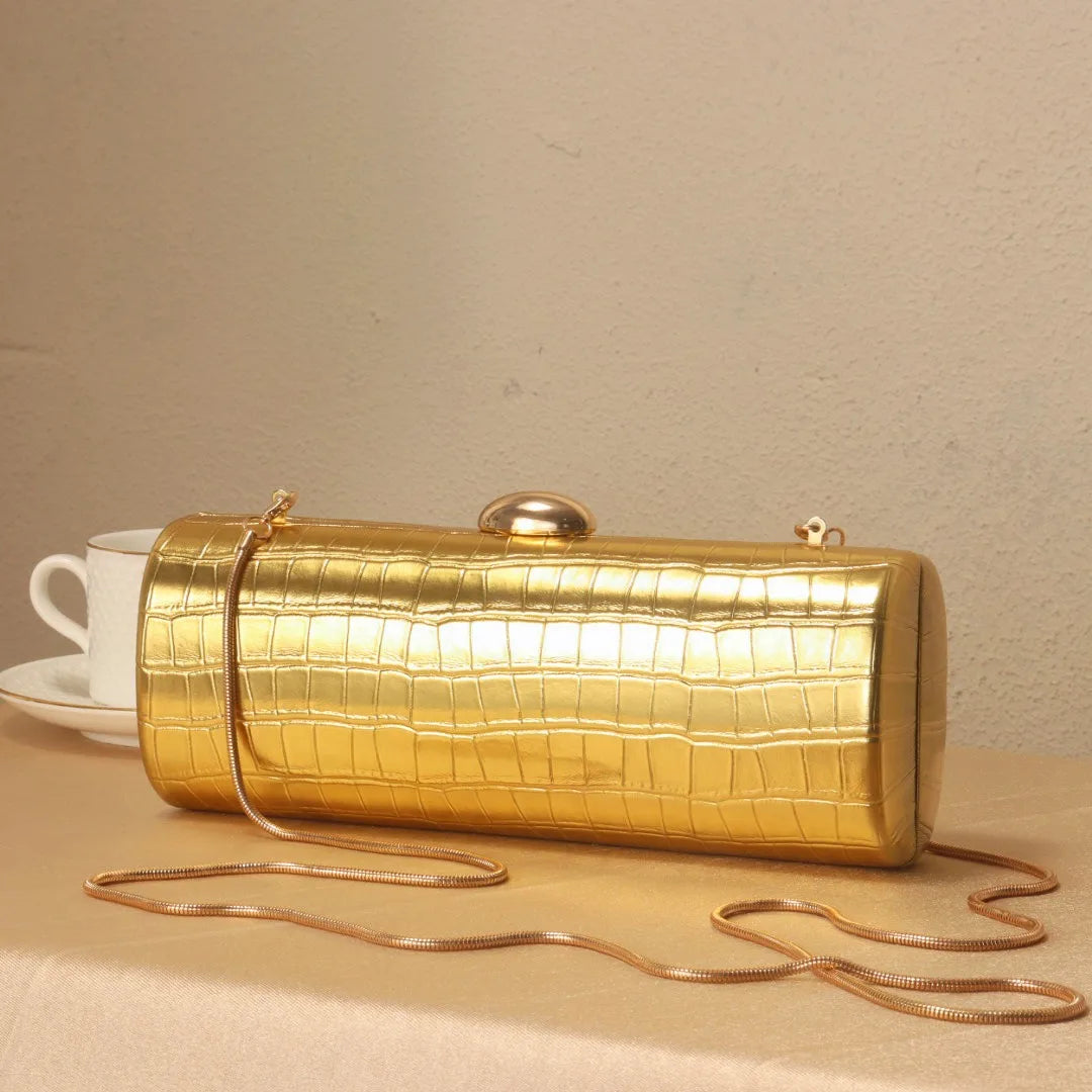 Camille Glossy Evening Party Clutch