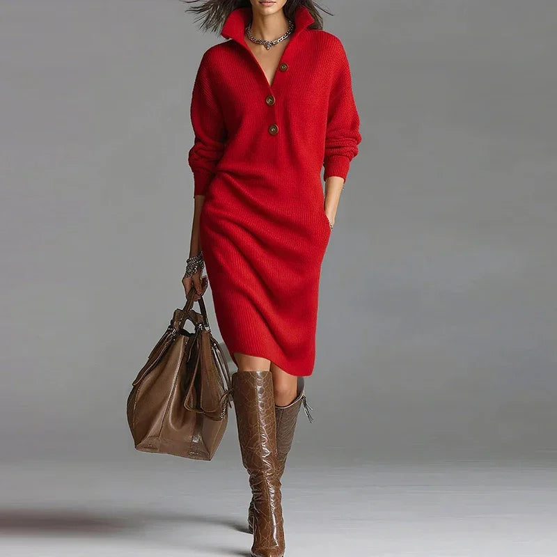 Adeline Knit Midi Dress