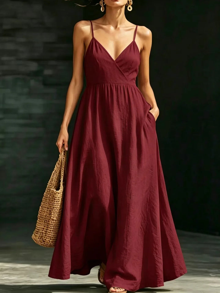 Isabelle Elegant Flowy Maxi Dress