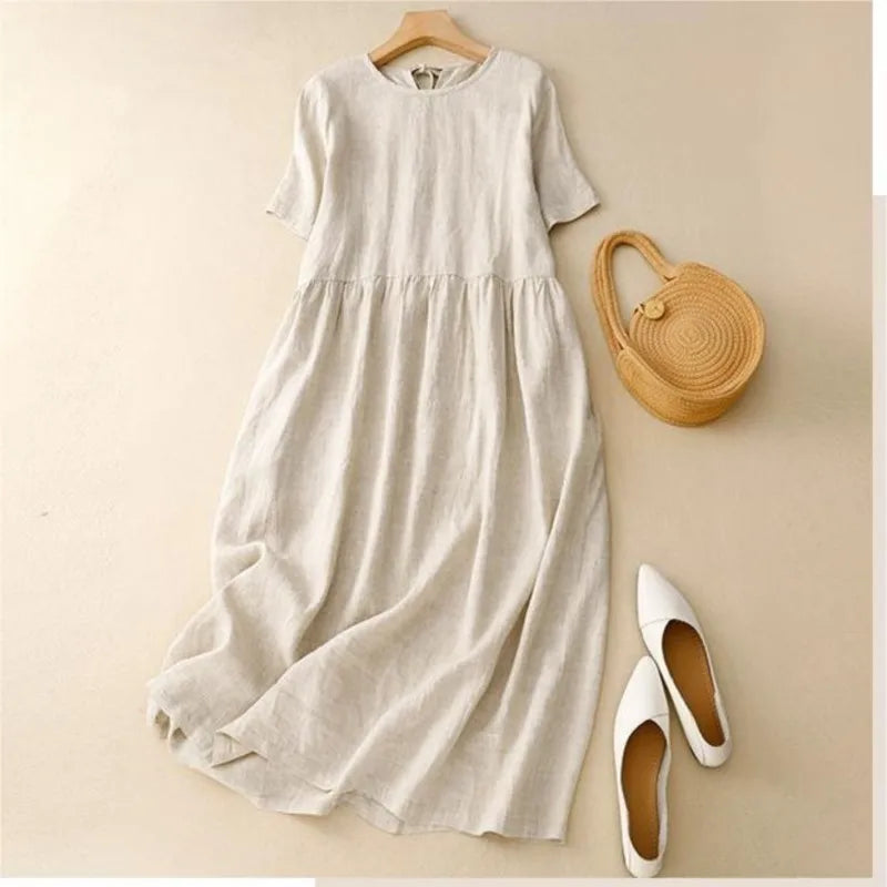 Marielle Relaxed Cotton Midi Dress