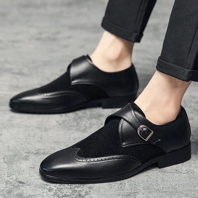 Prescott Tartan Monk Strap Shoes