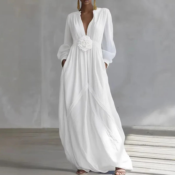 Georgia Deep V  Maxi Dress