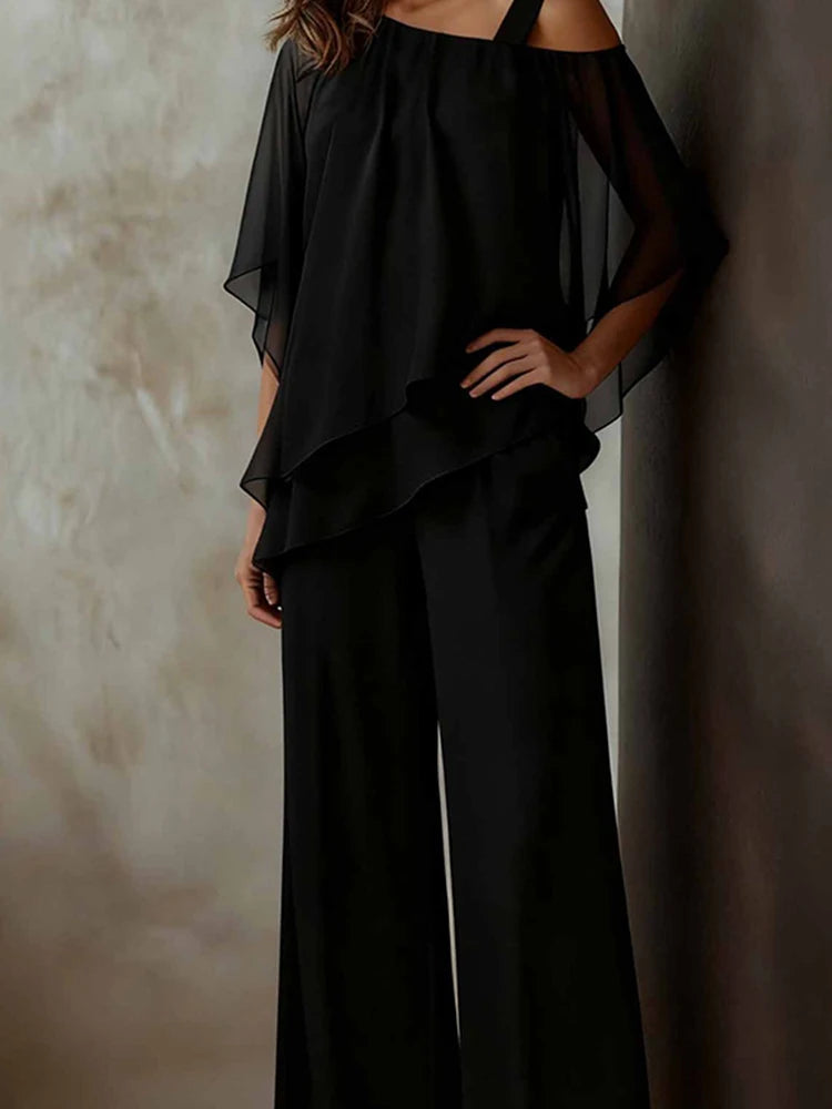 Callie Flowy Wide Leg Pant Set