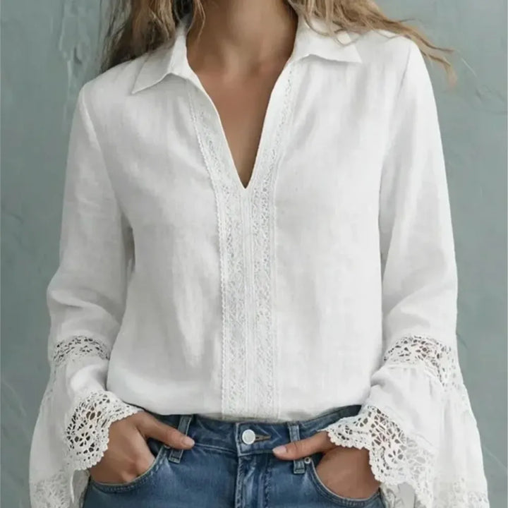 Rosalie Lace Trim Blouse