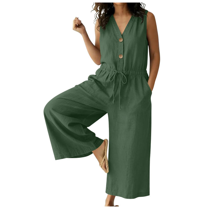 Corinne Chic Front Tie Jumpsuit