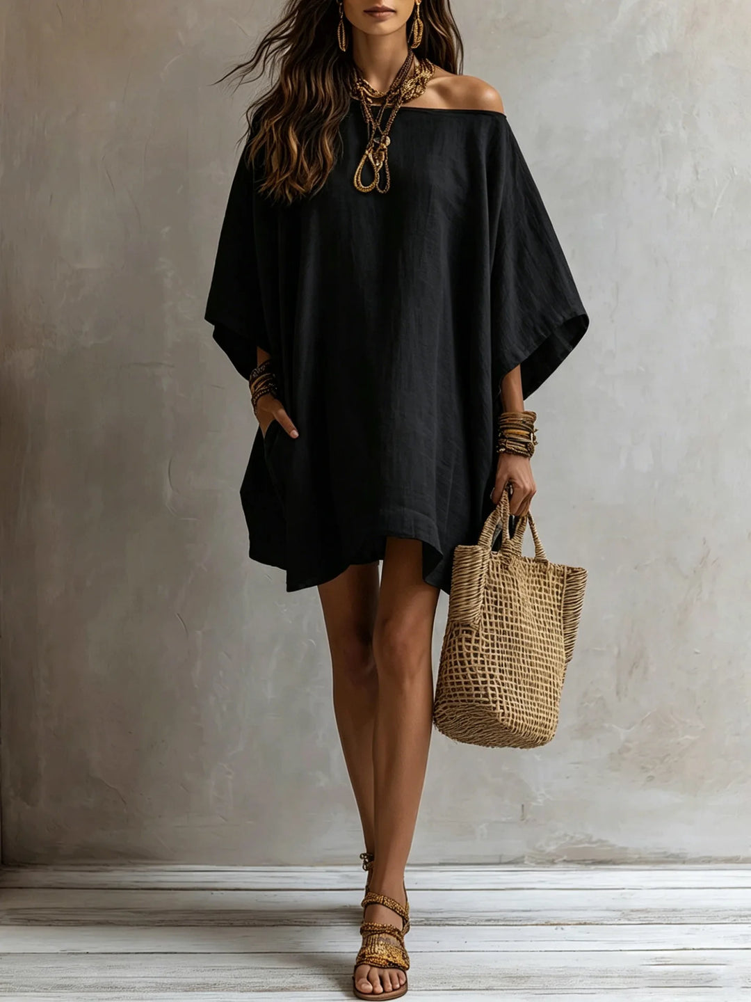 Reese Batwing Sleeve Mini Dress