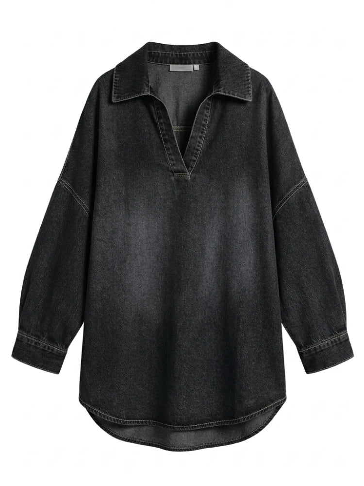 Delphine Washed Denim Shirt