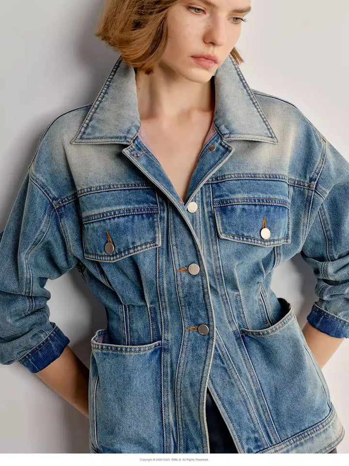 Brielle Washed Denim Jacket