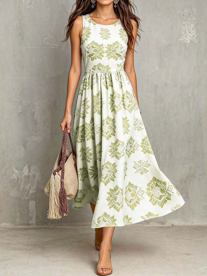 Lexi Vintage Floral Midi Dress