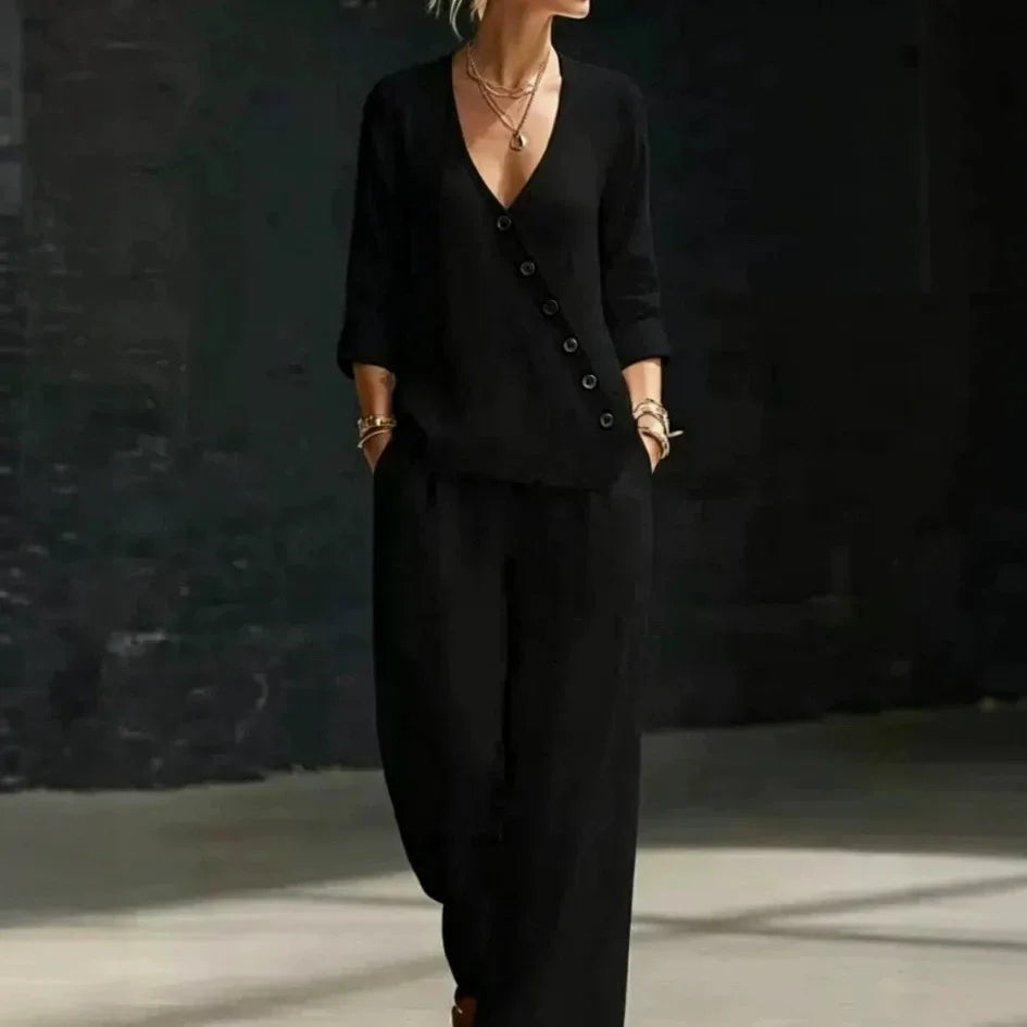 Ember Relaxed Wide Leg Pant Set