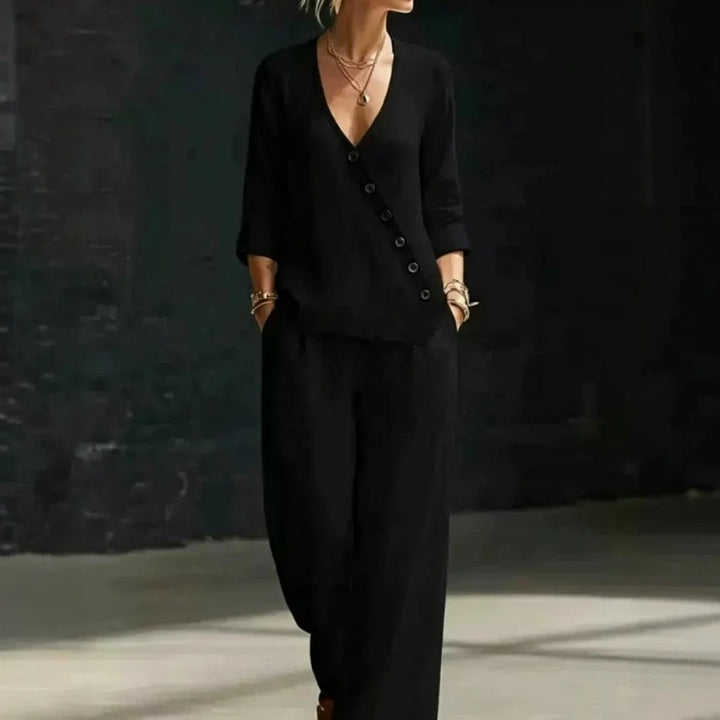 Ember Relaxed Wide Leg Pant Set