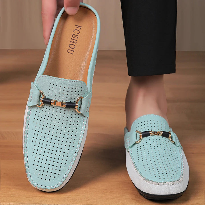 Kyle Orthopedic Leather Mules