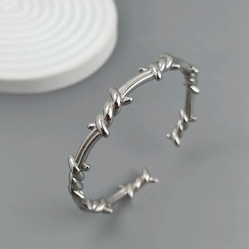 Rowan Modern Thorn Bangle Bracelet