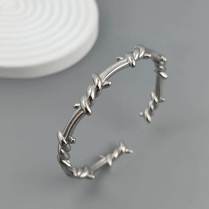 Rowan Modern Thorn Bangle Bracelet