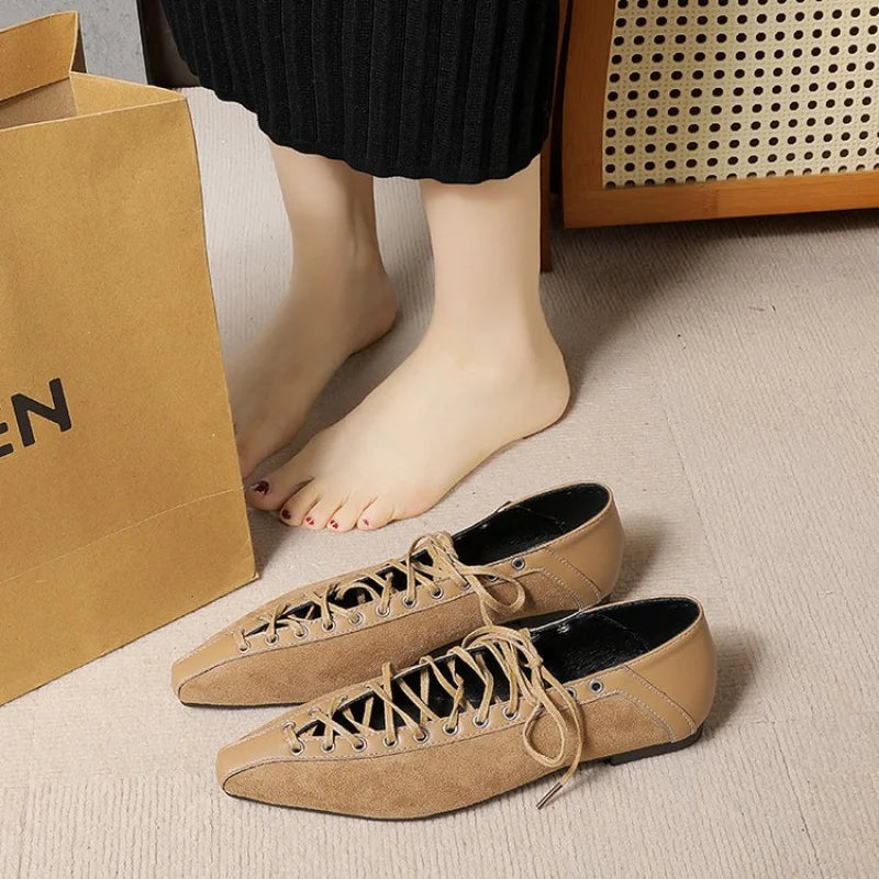 Vesper Classic Lace Up Flats