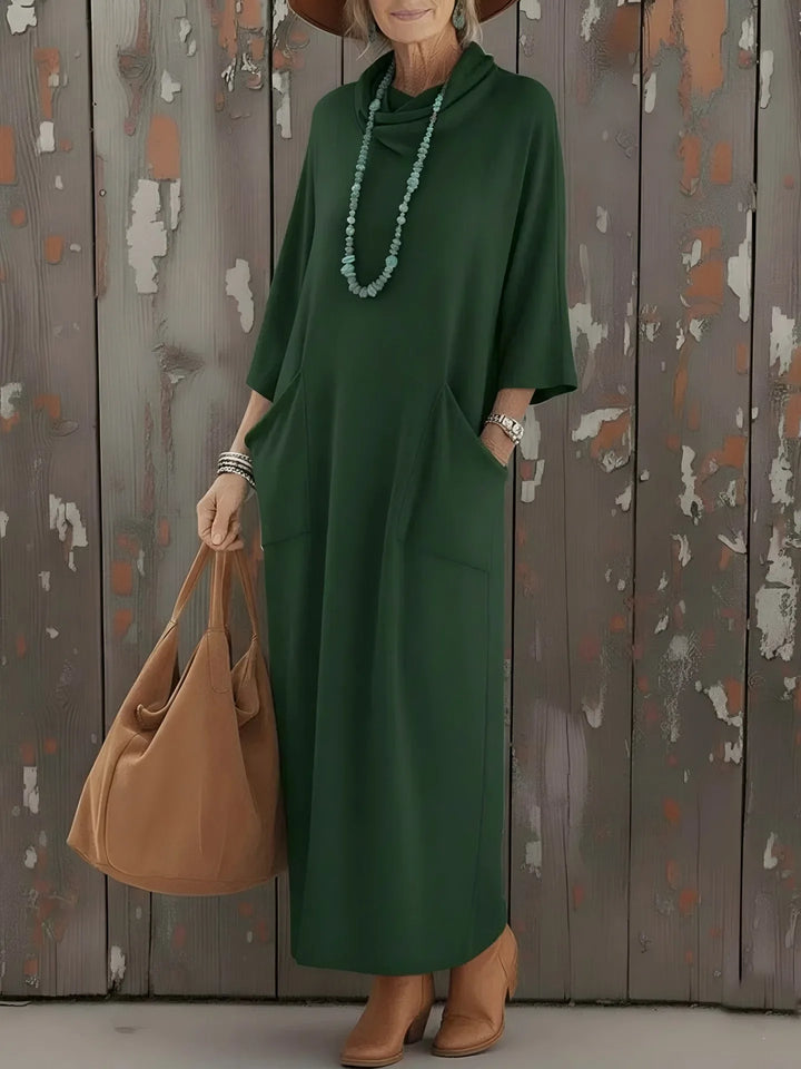 Talia Long Sleeve Loose Fit Casual Maxi Dress