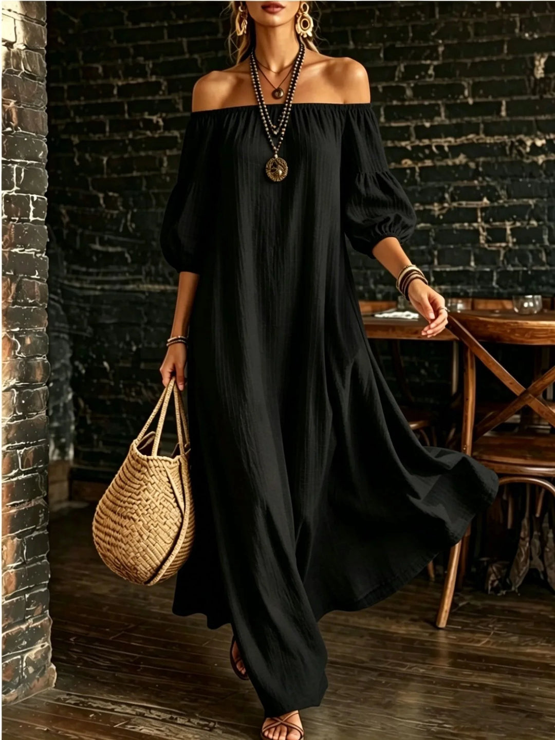 Lilliana Off Shoulder Maxi Dress