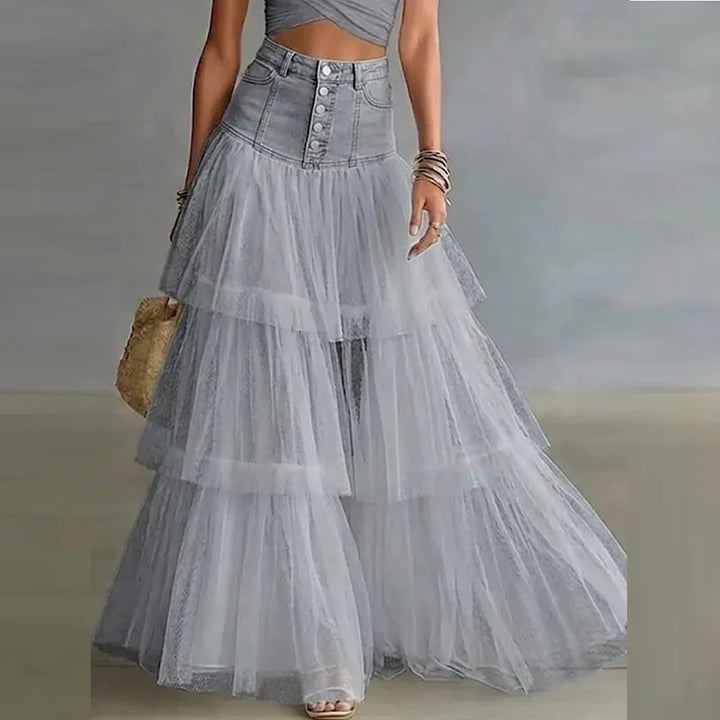 Rona Layered Tulle Maxi Skirt