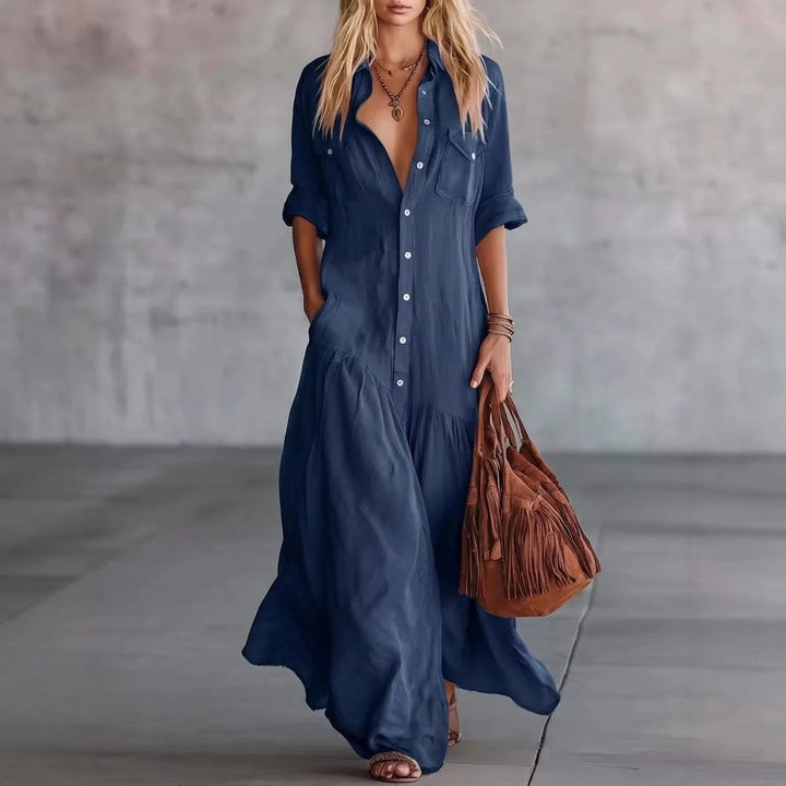 Naomi Loose Tiered Long Dress