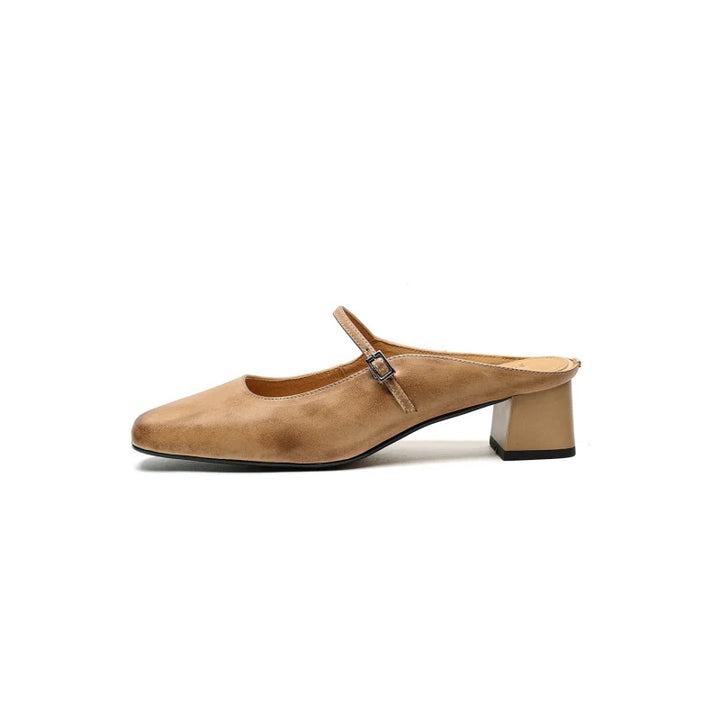 Maren Genuine Leather Mules