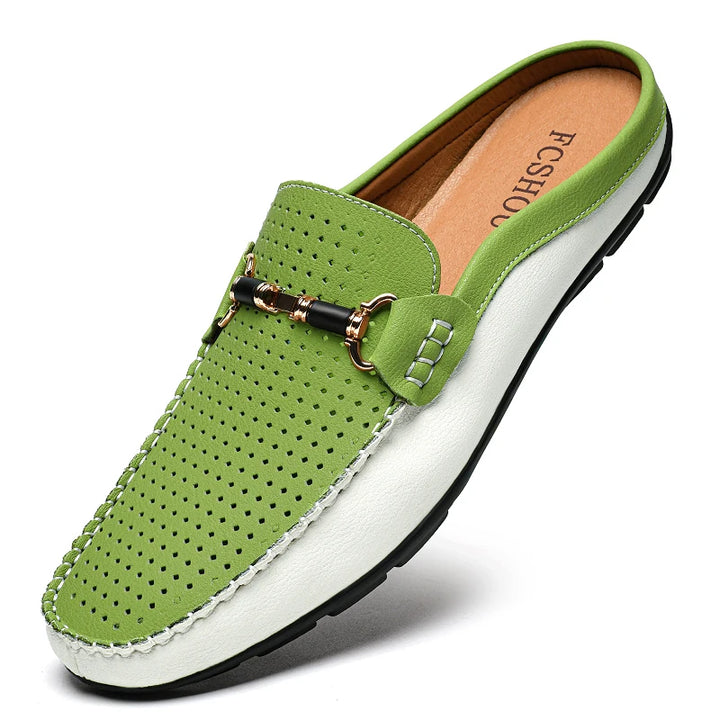Kyle Orthopedic Leather Mules