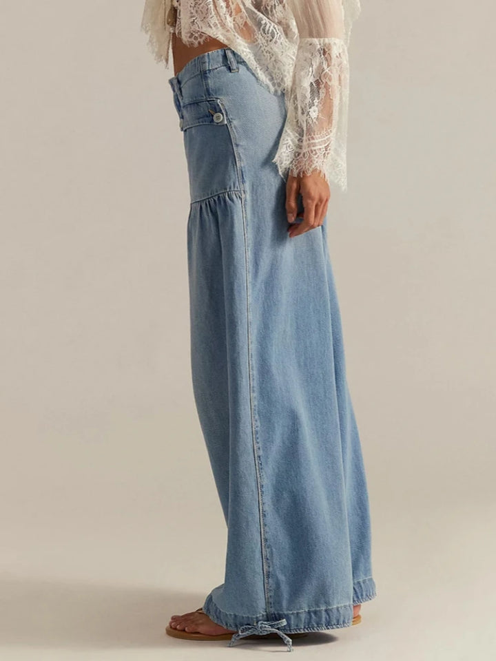 Tatum Adjustable Cuff Denim Jeans