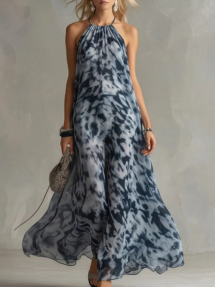 Heather Floral Print Flowy Wedding Guest Dress