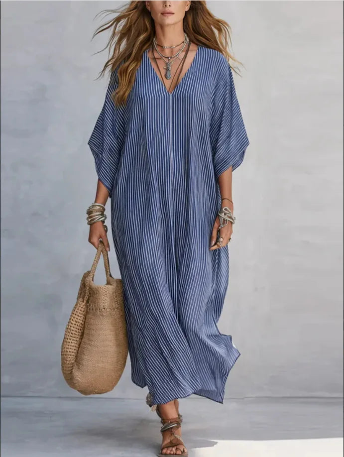 Elena Flowy Shirt Maxi Dress