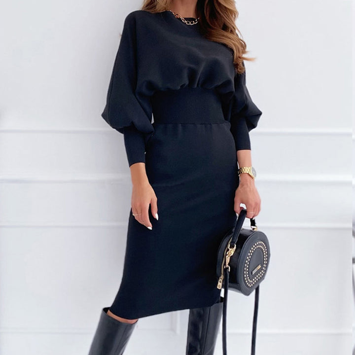 Delphine Lantern Sleeve Midi Dress