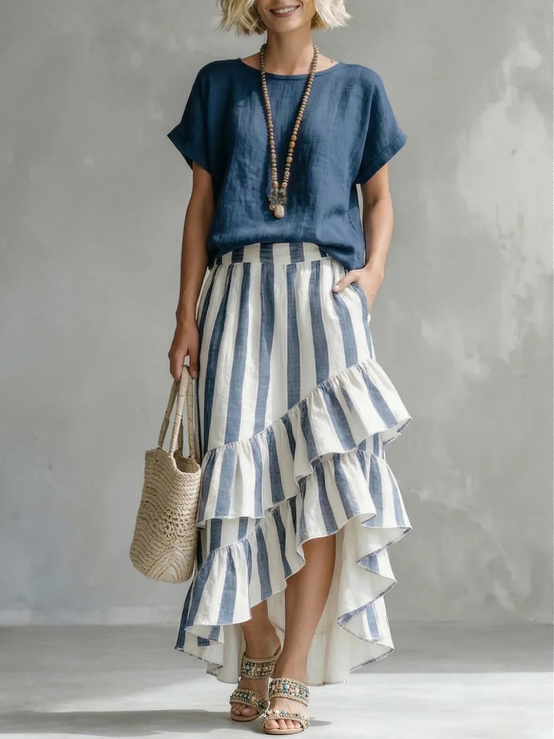 Chelsea Tiered Maxi Skirt Set
