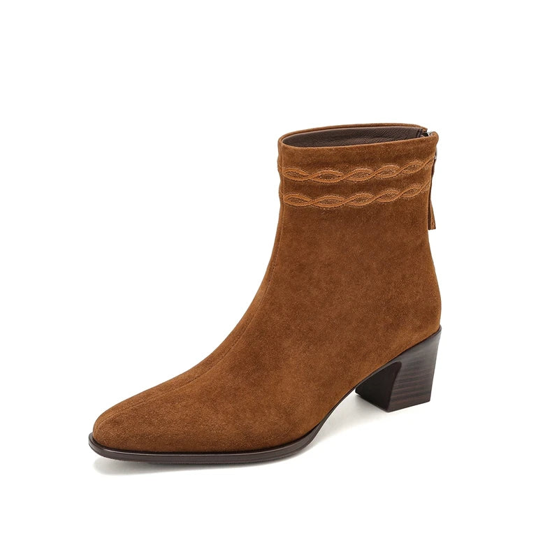 Marisol Square Toe Ankle Boots