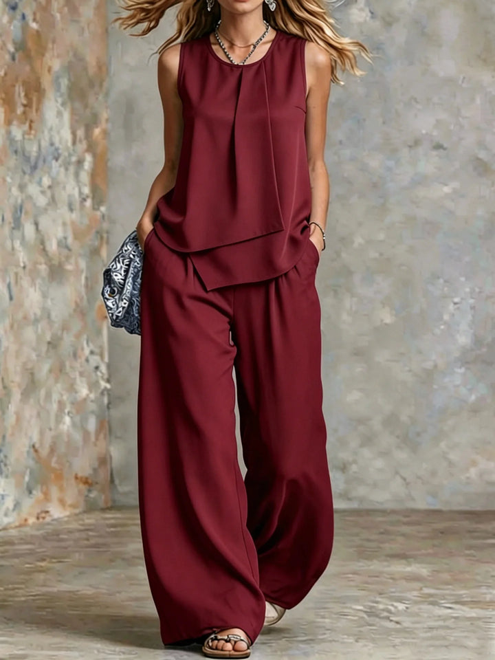 Harper Relaxed Fit Sleeveless Two Piece Set