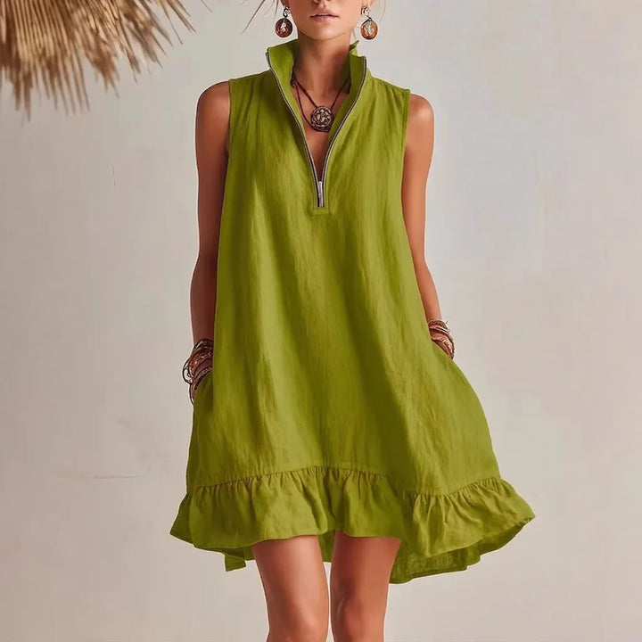 Kendall Ruffle Hem Mini Dress