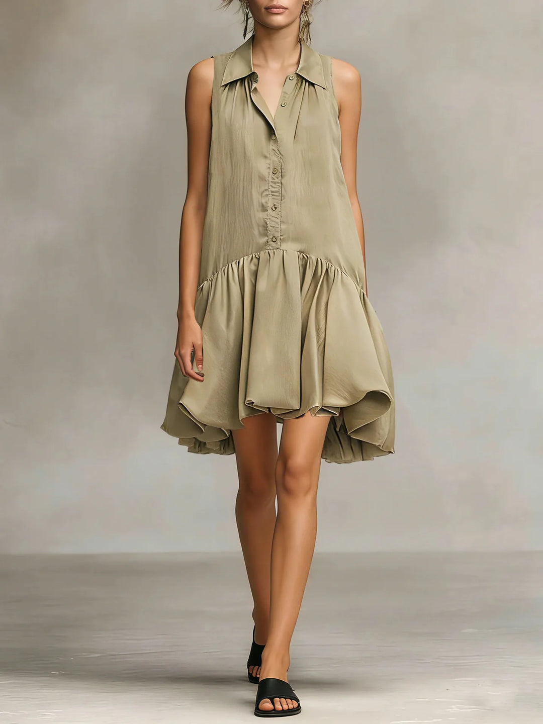 Sienna Breathable Shirt Mini Dress